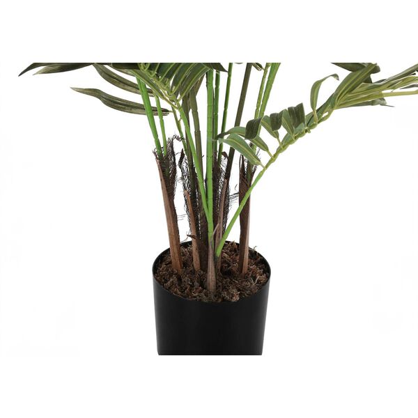 Black Green 47-Inch Indoor Faux Fake Floor Potted Decorative Artificial Plant, image 4